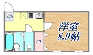 ハウス梅ヶ香【2階】の間取り