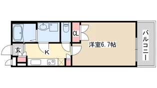 プラザセイシェル【2階】の間取り