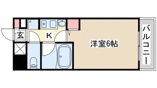 エステムコート神戸県庁前【7階】の間取り