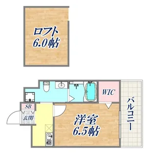 スパンキーギャレット【2階】の間取り