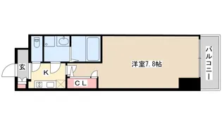 エスリード三宮旭通【5階】の間取り