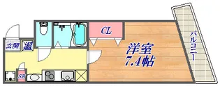 アネスト神戸西元町【6階】の間取り