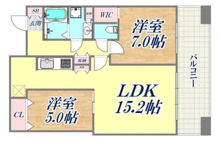 トア山手ザ・神戸タワー【18階】の間取り