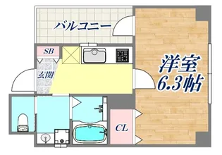 リーフビル坂口【4階】の間取り