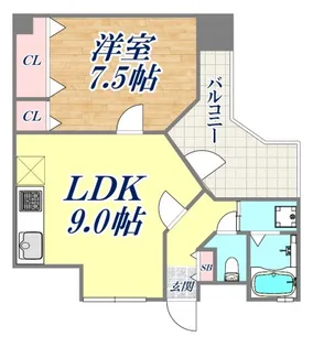 ロイヤルメゾン東須磨【5階】の間取り