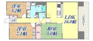 ジェイグラン須磨海浜公園【5階】の間取り
