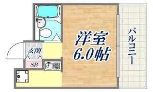 ライオンズマンション神戸西元町【8階】の間取り