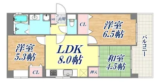 クレール神戸上沢通【2階】の間取り