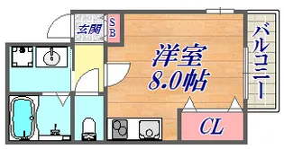 ラ・ウェゾン塚本通【9階】の間取り