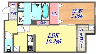 テラコート北野坂【2階】の間取り