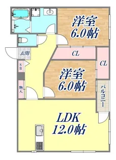 淡田ビル【3階】の間取り