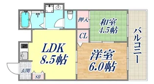 リナーテ荒田【3階】の間取り