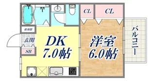 Aスクエア桜木町【2階】の間取り