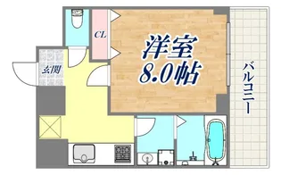 Villa Maria(灘区)【3階】の間取り