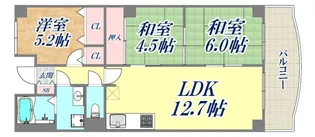 リベールファインみかげ【5階】の間取り