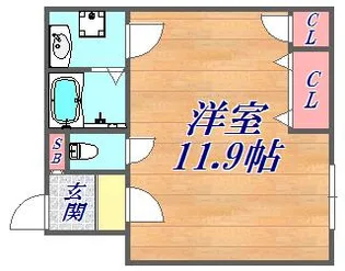 平野レジデンス【3階】の間取り