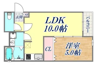 アレグリア長田【1階】の間取り