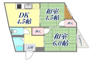 石井マンション(兵庫区)【3階】の間取り