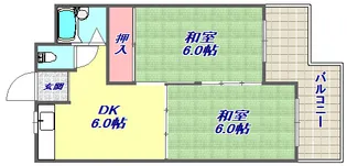 ルミエール大石【2階】の間取り