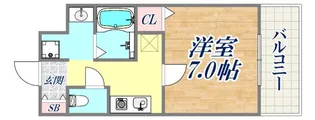 クレアドル須磨【2階】の間取り