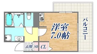 クレアドル須磨【4階】の間取り
