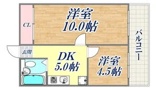 下沢ヤングハイツ【4階】の間取り