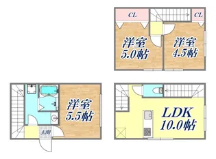 グランビア灘【10M号室】の間取り