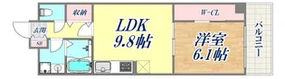 ボシュケ鷹取【3階】の間取り