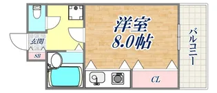 ゴールドハイツ祇園【6階】の間取り