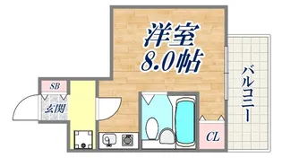 ヴェルドール兵庫3【3階】の間取り