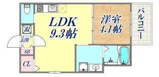 Tre Court 兵庫2【2階】の間取り
