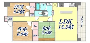 ザ・ライオンズ神戸ハーバーランド【310号室】の間取り