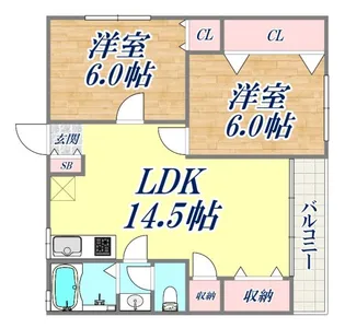 湊川公園ビル【10階】の間取り