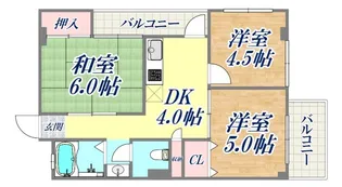 丸吉マンション【4階】の間取り