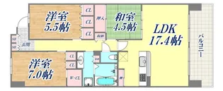 オーシャンテラス須磨海浜公園【10階】の間取り