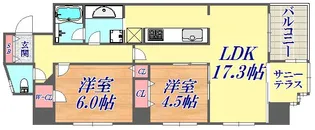 エスコートみなと元町海岸通【8階】の間取り