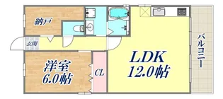 ユメノサニーハイツ【5階】の間取り
