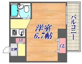 ハーバーヒル大倉山【2階】の間取り