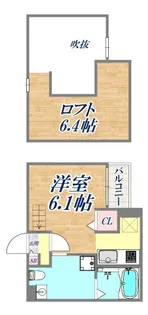 ボヌール【1階】の間取り