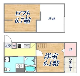 メゾン・ド・イスティクラール【2階】の間取り