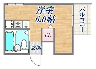 メゾンシルフィード【2階】の間取り