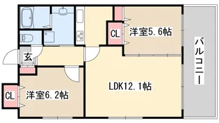 カーヨパレス二宮【7階】の間取り