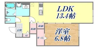メゾンド・メルヴェーユ須磨【1階】の間取り