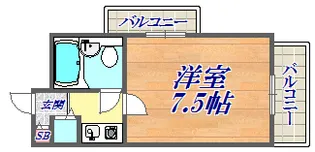 ダイアパレス王子公園【9階】の間取り