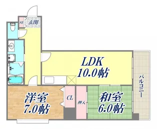 エール箕岡【2階】の間取り