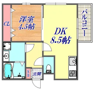プラーフ6【2階】の間取り