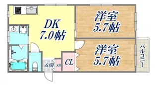 宝星ビル【2階】の間取り