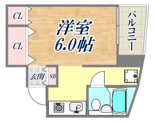 北浦ビル【4階】の間取り