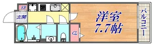 旗塚レジデンス【3階】の間取り
