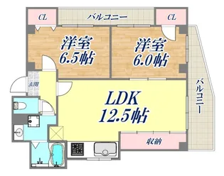 天神プラザ【4階】の間取り